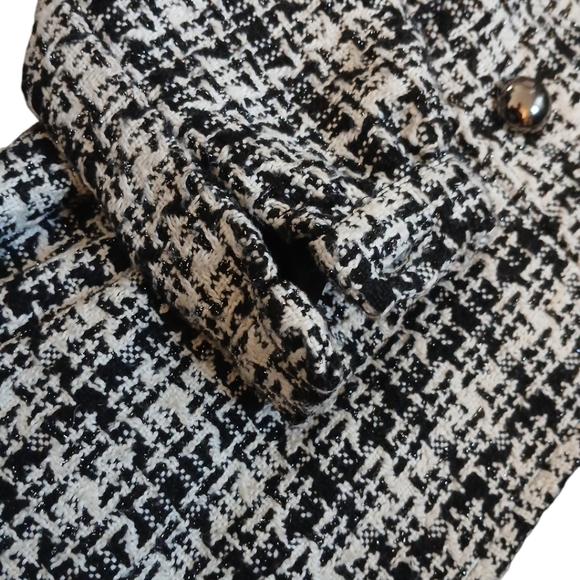 Arden B Vintage Houndstooth Black and White Coat Size XS - Picture 11 of 12